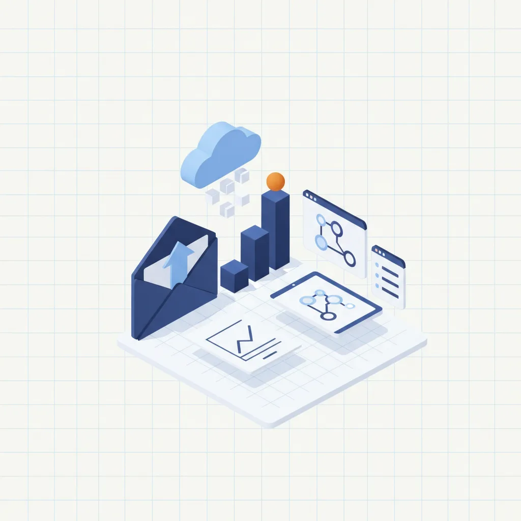 Illustration for "How Analytics Enhance Email Marketing ROI" — Email Automation & Analytics
